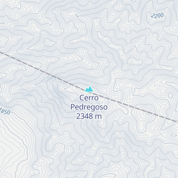 Map of Cerro Pedregoso