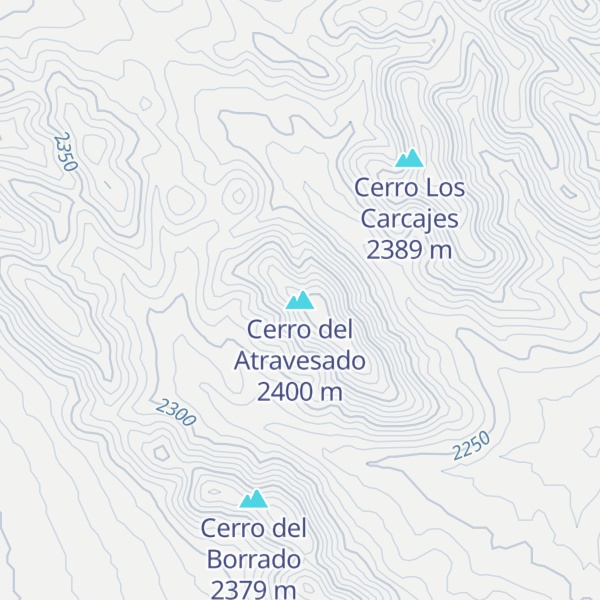 Map of Cerro del Atravesado