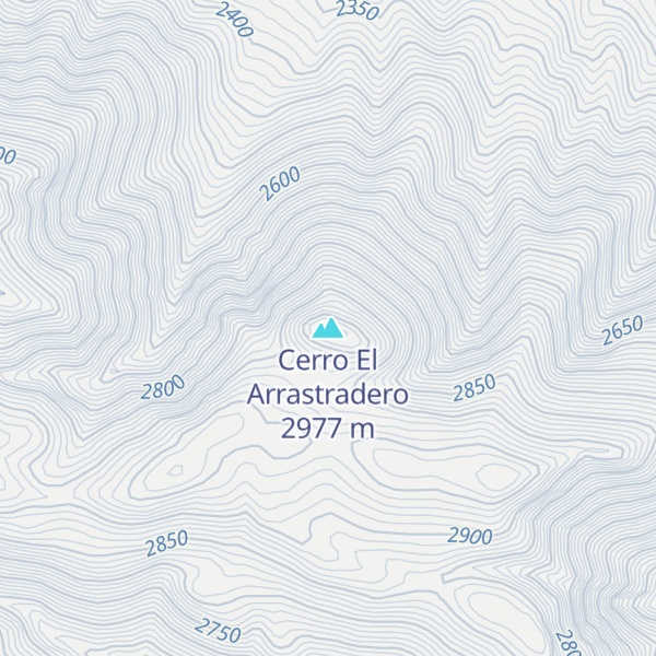 Map of Cerro El Arrastradero
