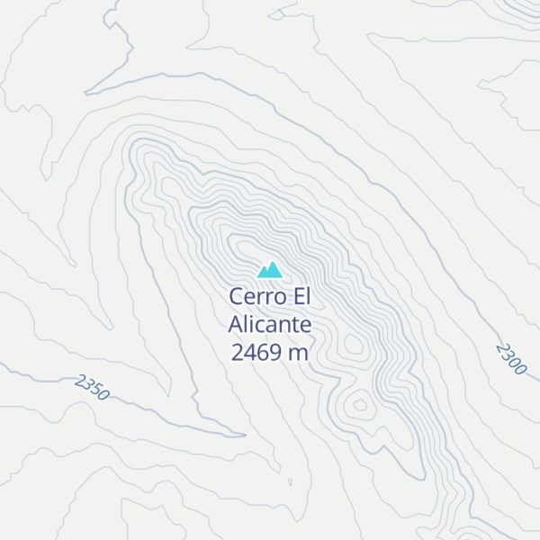 Map of Cerro El Alicante