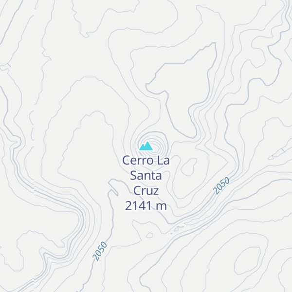 Map of Cerro La Santa Cruz