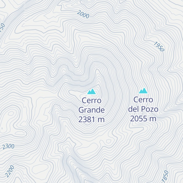 Map of Cerro Grande