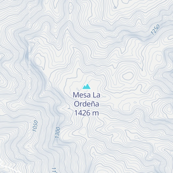 Map of Mesa La Ordeña