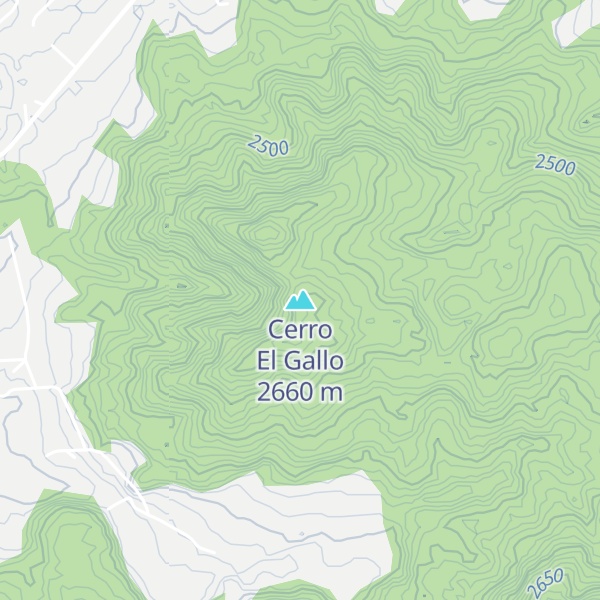 Map of Cerro El Gallo