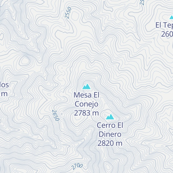 Map of Mesa El Conejo