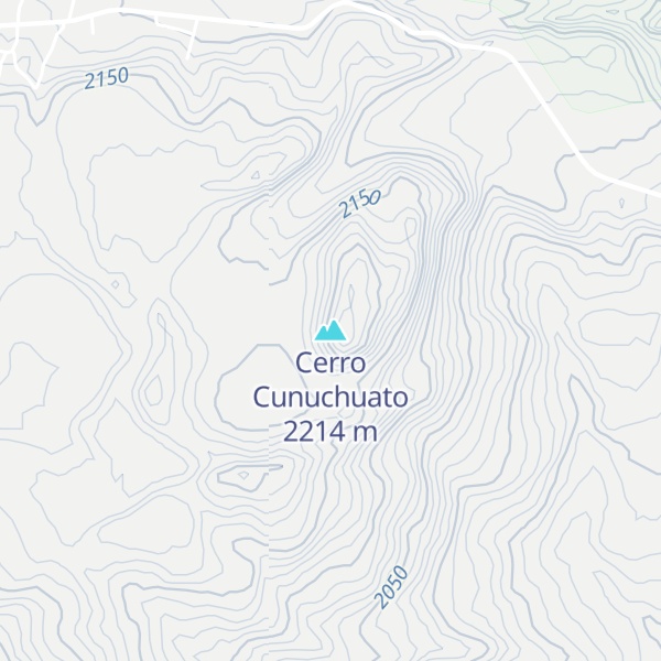 Map of Cerro Cunuchuato
