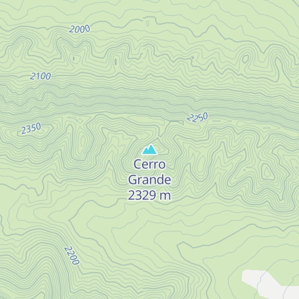 Map of Cerro Grande