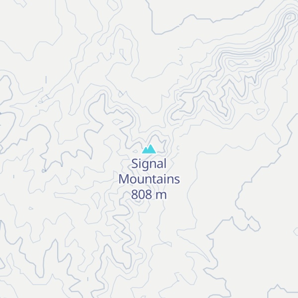 Map of Signal Mountains