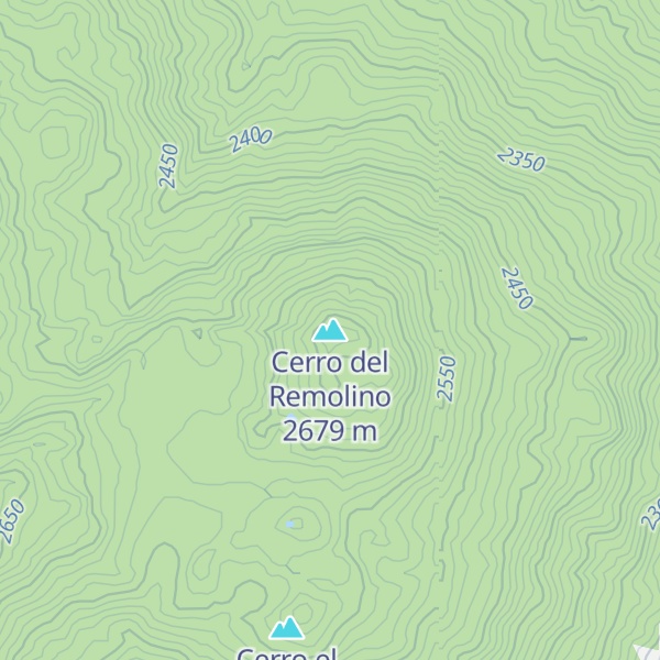 Map of Cerro del Remolino