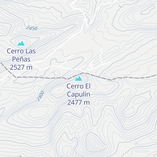 Map of Cerro El Capulín