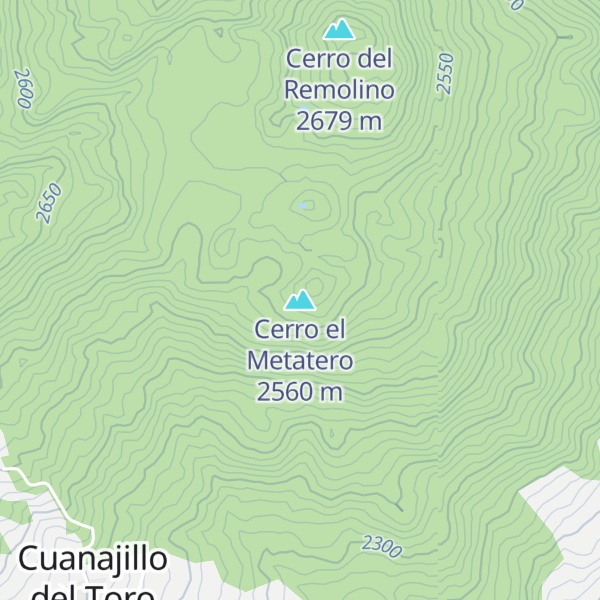Map of Cerro el Metatero