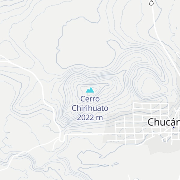 Map of Cerro Chirihuato