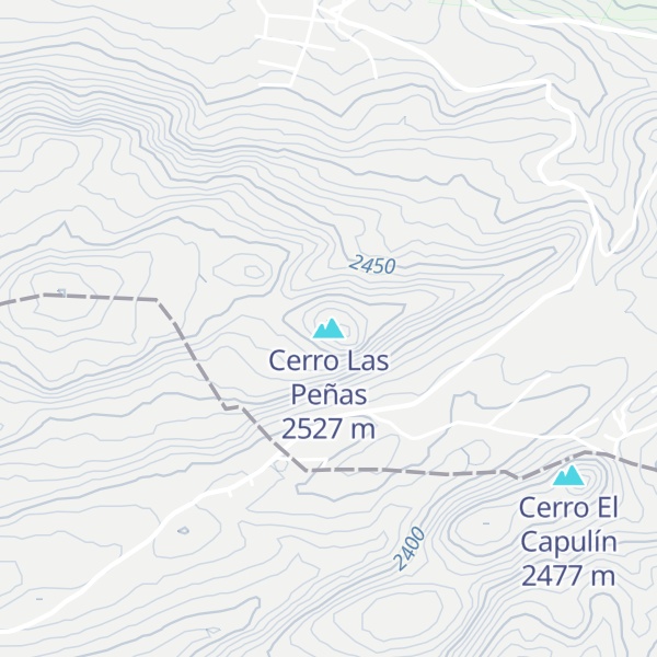 Map of Cerro Las Peñas