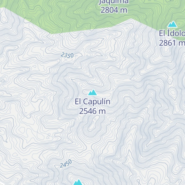 Map of El Capulín