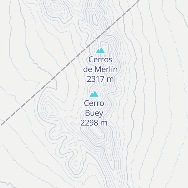 Map of Cerro Buey