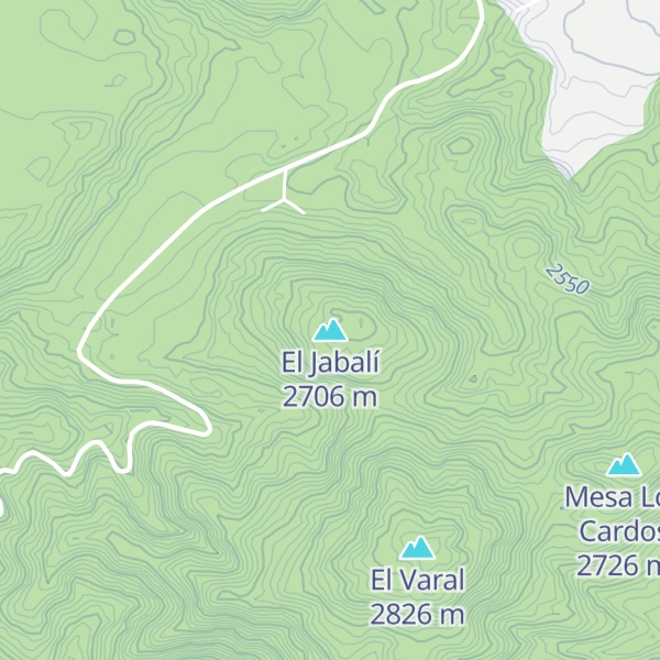 Map of El Jabalí