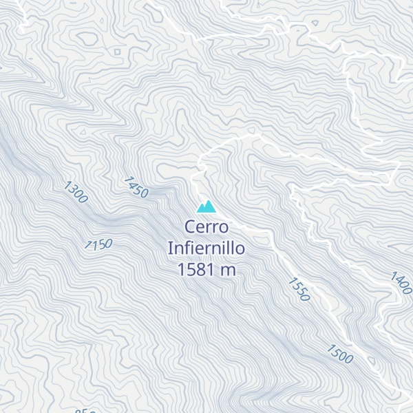 Map of Cerro Infiernillo