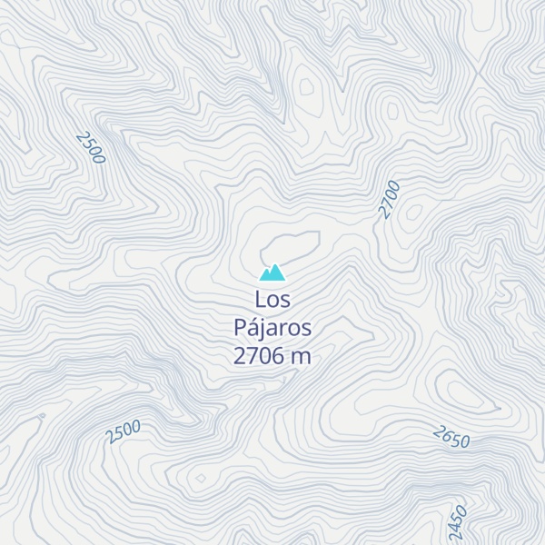 Map of Los Pájaros