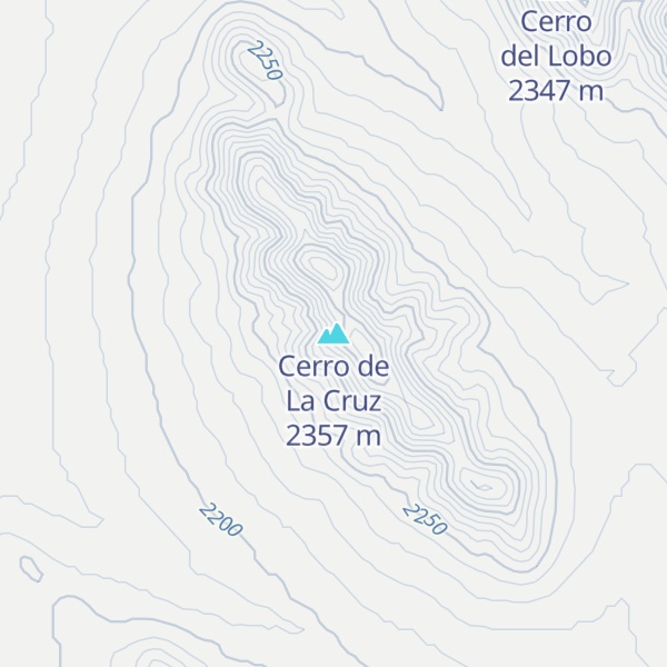Map of Cerro de La Cruz