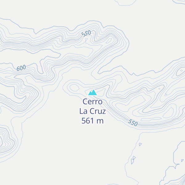 Map of Cerro La Cruz