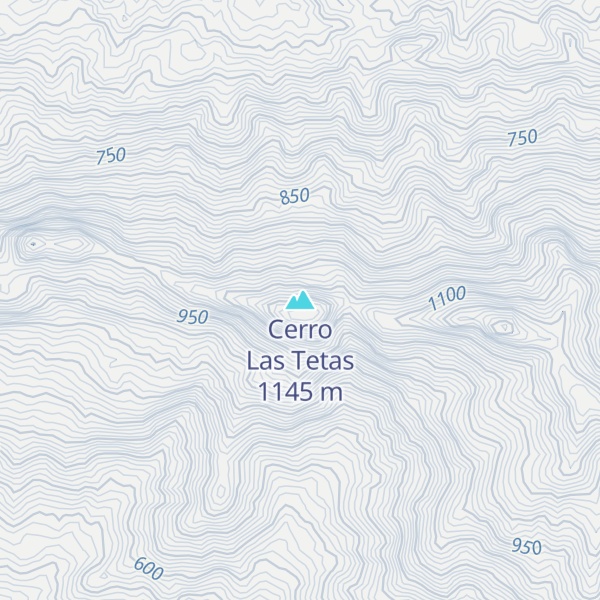 Map of Cerro Las Tetas