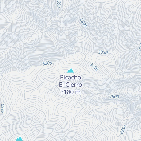 Map of Picacho El Cierro
