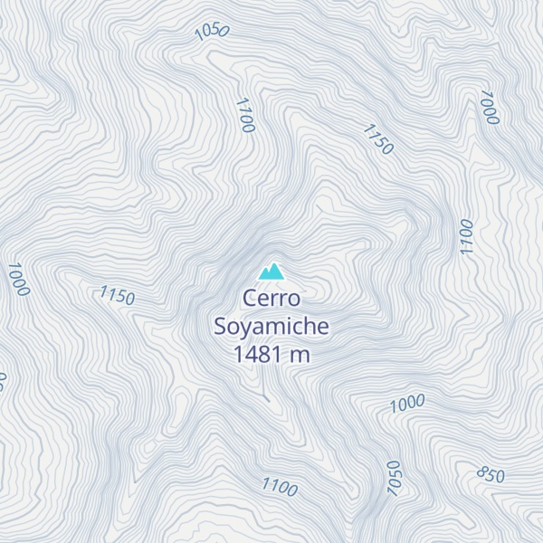 Map of Cerro Soyamiche