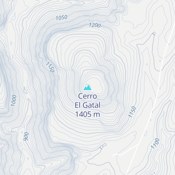Map of Cerro El Gatal