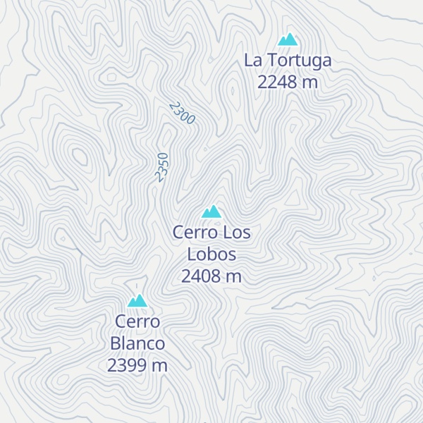 Map of Cerro Los Lobos