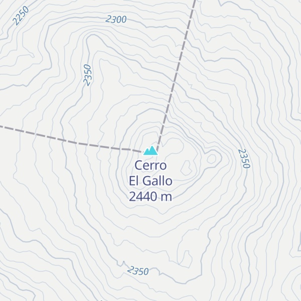 Map of Cerro El Gallo