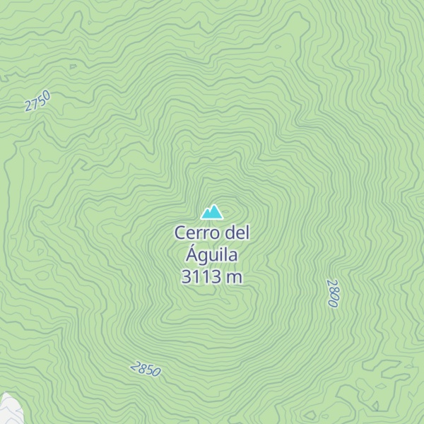 Map of Cerro del Águila