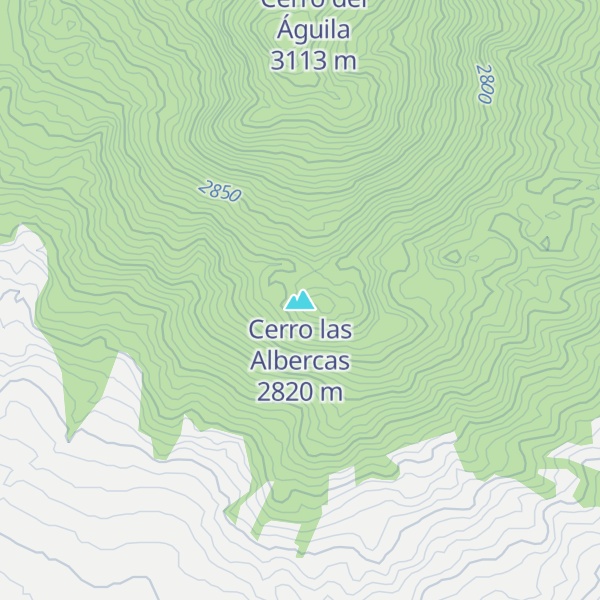 Map of Cerro las Albercas