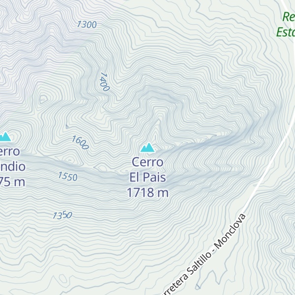 Map of Cerro El Pais