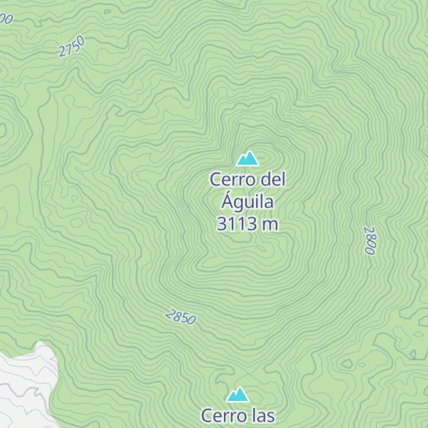 Map of Cerro El Águila