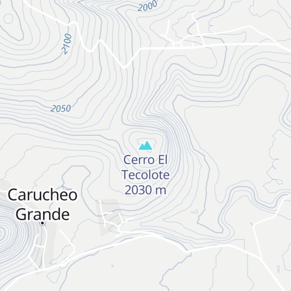 Map of Cerro El Tecolote