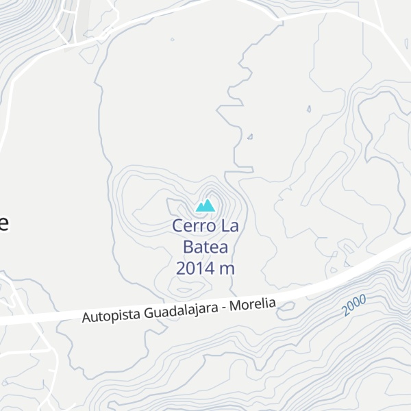 Map of Cerro La Batea