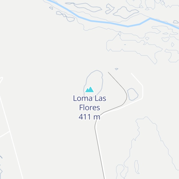 Map of Loma Las Flores