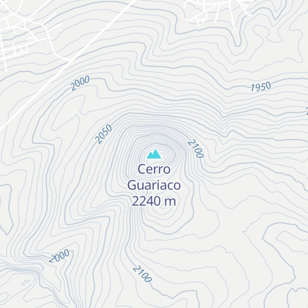 Map of Cerro Guariaco