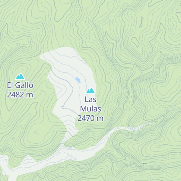 Map of Las Mulas