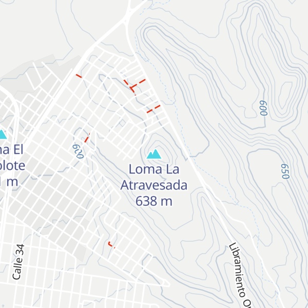 Map of Loma La Atravesada