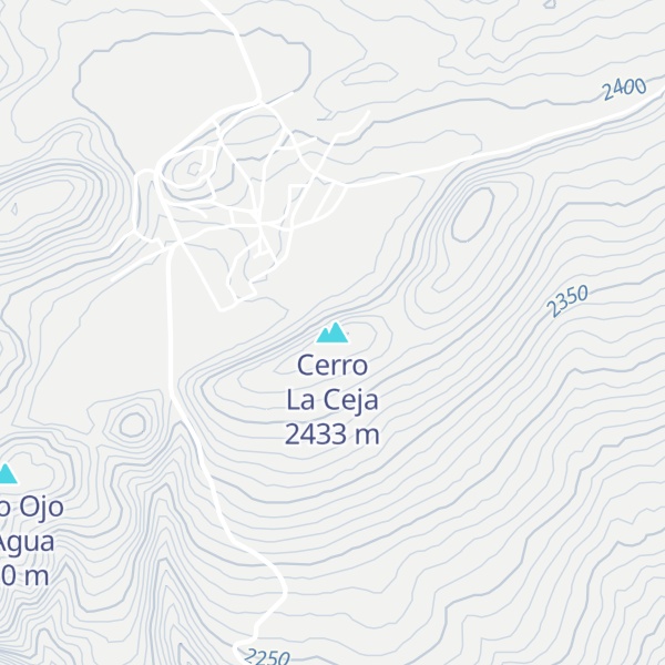 Map of Cerro La Ceja