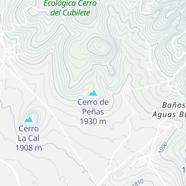 Map of Cerro de Peñas