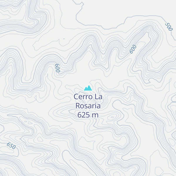 Map of Cerro La Rosaria