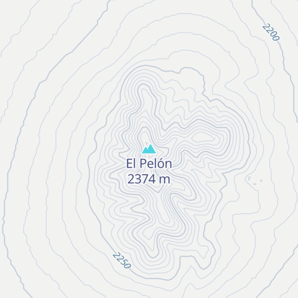 Map of El Pelón