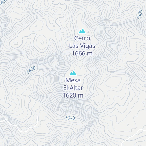 Map of Mesa El Altar