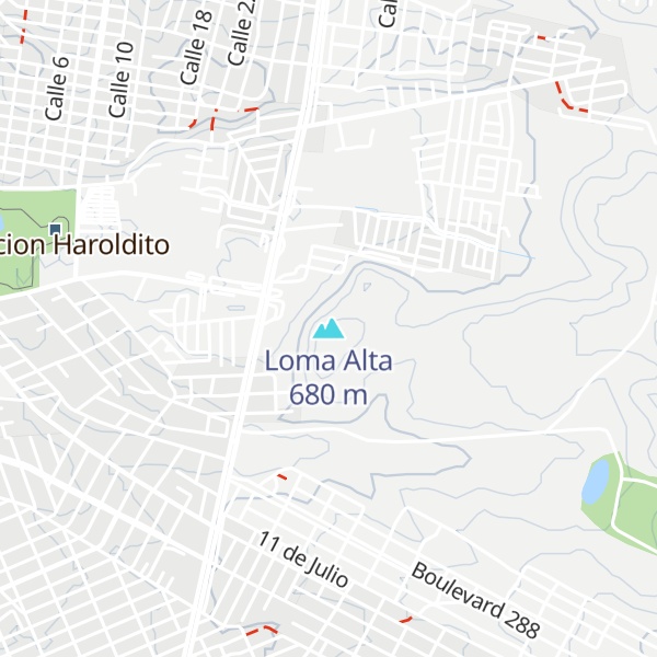 Map of Loma Alta