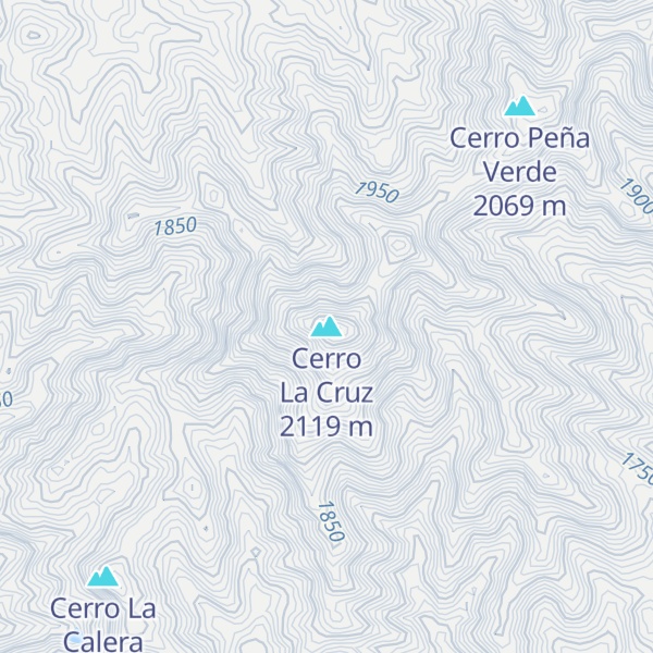 Map of Cerro La Cruz