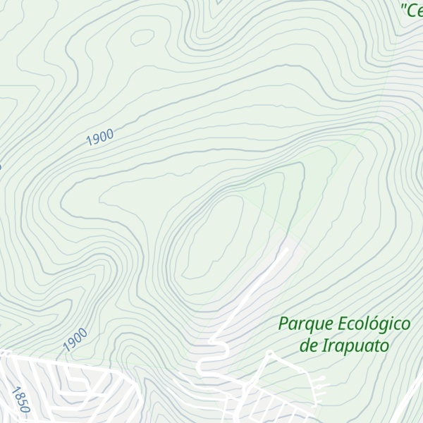 Map of Cerro Arandas