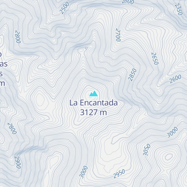 Map of La Encantada