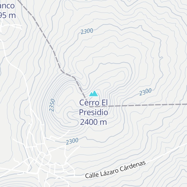 Map of Cerro El Presidio